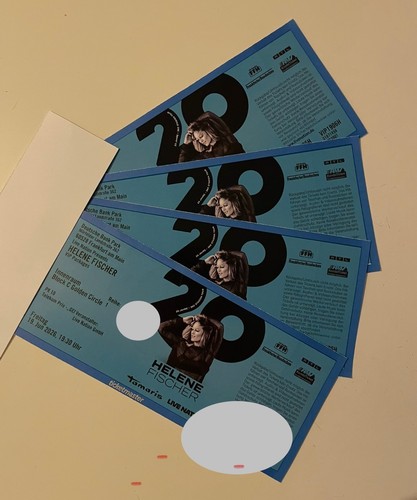 Vip tickets reihe 1 4x - vip-tickets, in