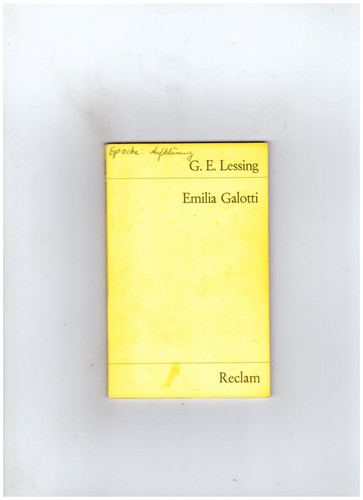Emilia galotti von - emilia,