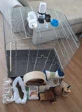 Großer Vogelkäfig Wellensittich Kanarien Papagei , Hamsterkäfig  B77, H78, T47