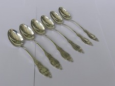 Robbe und Berking Ostfriesen 6 Mokkalöffel Espressolöffel 90iger Silber