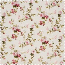 VBS Motiv Stoff Leinenoptik Rosen 140cm breit Dekostoff Blumenmuster