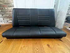 Rücksitzbank für VW Käfer 1600 Cabrio 1303 LS Bj.1977 in Leder schwarz