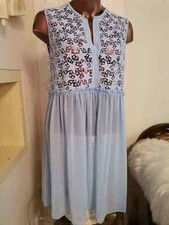 SANDRO Paris Kleid Hellblau GR