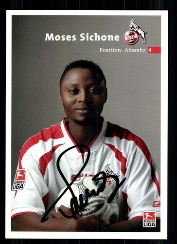 Moses sichone autogrammkarte - moses,