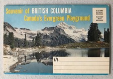 Andenken Souvenir British Columbia Canada Kanada Grußkarte 60er Jahre Mountie
