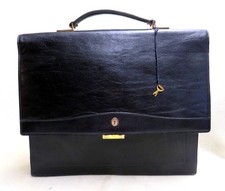 GOLDPFEIL Aktentasche LEDERTASCHE Oxford LEDERIMITAT Businesstasche RARITÄT 4056