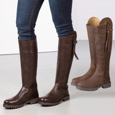 Damen hoher leder landstiefel - hoher,