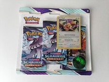 🇩🇪 Pokémon Schaurige Herrschaft 3er Blister Evoli Promo Pokemon Booster 
