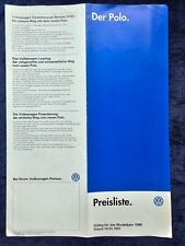 VW Polo 6N Preisliste, 3/1997, Sportline Comfortline XXL, 16 V, Colour Concept