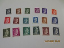 Briefmarken Adolf Hitler 1941 + 1942 ex MNr 781-798 + 827 postfrisch 18 Werte