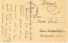 AK Ostern / Feldpostkarte / 12.4.41 / Sturmartillerie / Jüterbog / Inhalt