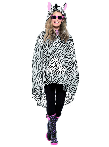 Zebra poncho - zebra,