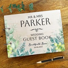 Holz grüne Blätter Aquarell