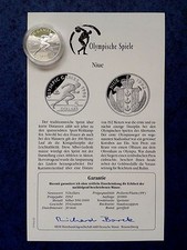 XXVI. Olympische Sommerspiele 1996 Atlanta 5 Dollars (Niue) "Sprinter" Silber/PP