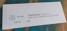 Technics SL-1210 M5G  Custom Sticker Schriftzug silber / silver