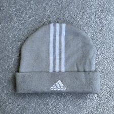 ADIDAS Retro Herren 90er Mütze Beanie Wintermütze Strickmütze Logo 3603 Grau