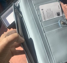 BREE Portmonee Geldbörse Leder Blau Geschenk Karton Box Schachtel wieNeu Protect