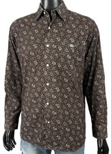 Lacoste Hemd Herren M 40 Braun