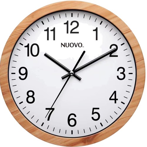 Wanduhr holz retro leise 26cm - wanduhr,