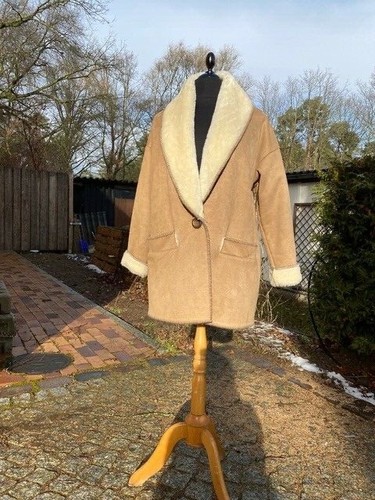 Lammfellmantel jacke fake - lammfellmantel, (fake