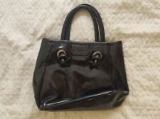 Lack Handtasche Mini Bag Vintage 90ies Marke Nannini Schwarz mit Knoten