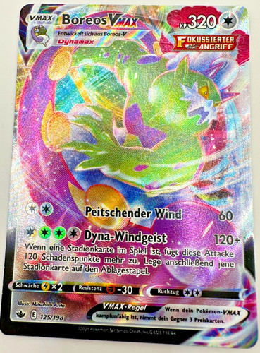 Pokemon karte tcg boreos vmax - karte,