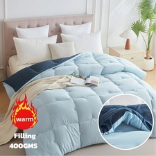 Bettdecke Winterdecke Geschenke Doppelfarbige Maschinenwaschbar Warm Dick 400GMS