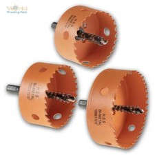 Lochsäge HSS Bi-Metall Ø68/75/100mm, Lochkreissäge Bohrkrone Kreisschneider 38mm