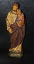 Alte  Gips Figur Josef mit