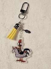 Handgebastelter Schlüsselanhänger lustiger Hahn mit Schwimmreifen Einhron