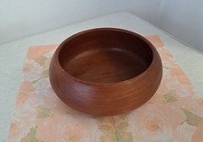 Teak Holz Schale - große Schüssel - Vintage, handgefertigt In Thailand 