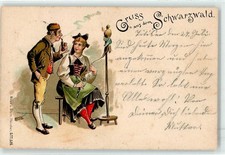 52084035 - Handspindel Spinnhandwerk Maus Tracht Pfeife  Schwarzwald 1901