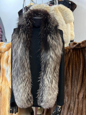 Silberfuchs Fuchs Pelz Schal Pelzstola Kragen Fox Fur Collar Volpe Stola Boa