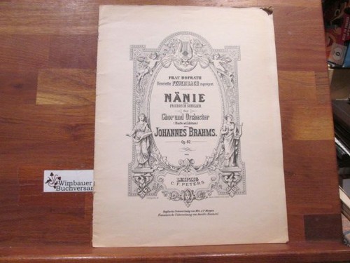 Noten nänie von - noten:, friedrich