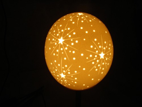 Straußenei lampe lampenschirm - lampe,