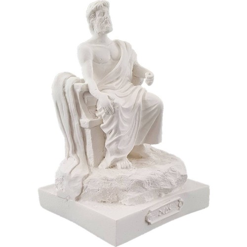 5cm alabaster figur zeus - 13,5cm,