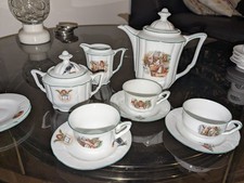 Vintage Porzellan Mokkaservice Kinderservice Rotkäppchen Märchen Bavaria