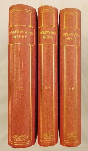 Immermanns werke auswahl - -,