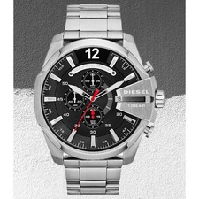 Diesel DZ4308 Mega Chief Herren Uhr Armbanduhr Chronograph Edelstahl Ø51mm Neu