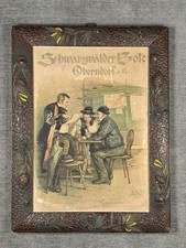 antik Reklameschild Gerahmt