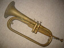 Große, aussergewöhnliche alte Basstrompete mit 2 Ventilen "Couesnon Paris" 1930