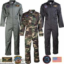 US ARMY FLIEGERKOMBI MIT ABZEICHEN ARMEE PILOTENKOMBI ARBEITSKOMBI OVERALL KOMBI