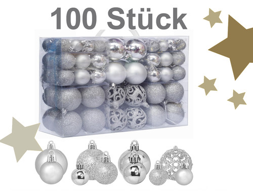 100 stück weihnachtskugeln - 100,