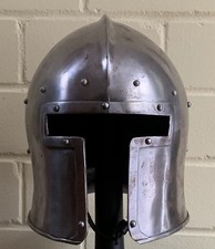 ULFBERTH Italienischer Barbuta ca. 1440, 2 mm Stahl - Mittelalter Schaukampfhelm