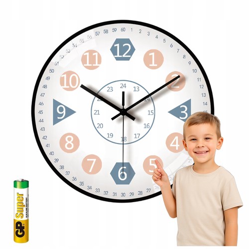 Wanduhr kinder lernuhr lautlos - wanduhr,