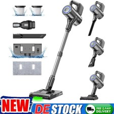 Akku Staubsauger beutellos 2in1 mit Wischfunktion Akkusauger LED 40KPa 500W