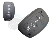 Hyundai Keyless Go Schlüssel HülleI10 I20 I30 I40 IX35 Tucson 4 tasten Schwar