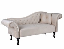 Samt Recamiere Vintage Sofa