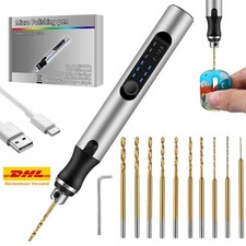 Mini Handbohrer Set mit 10 Spiralbohrer Sortiment Mini Bohrer Holz Modellbau DE