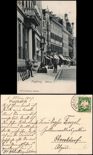Ansichtskarte augsburg - ansichtskarte,